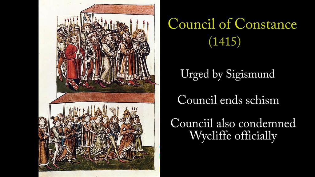 Council of Constance 1415 Urged on by Sigismund Council ended