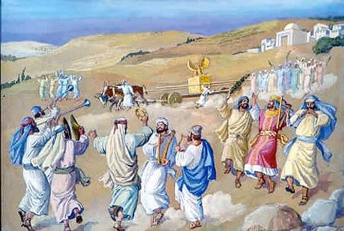 1 Sam. 6:13, Now the people of Beth Shemesh were reaping their wheat harvest in the valley, and they raised their eyes and saw the ark and were glad to see it. 1 Sam.