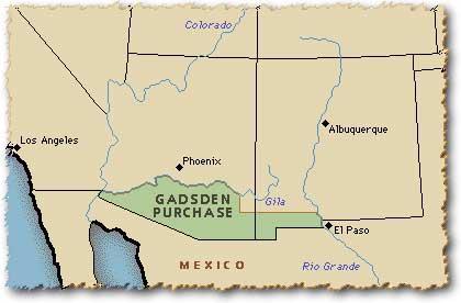 Defeating Mexico Gadsden Purchase (1853) U.S.