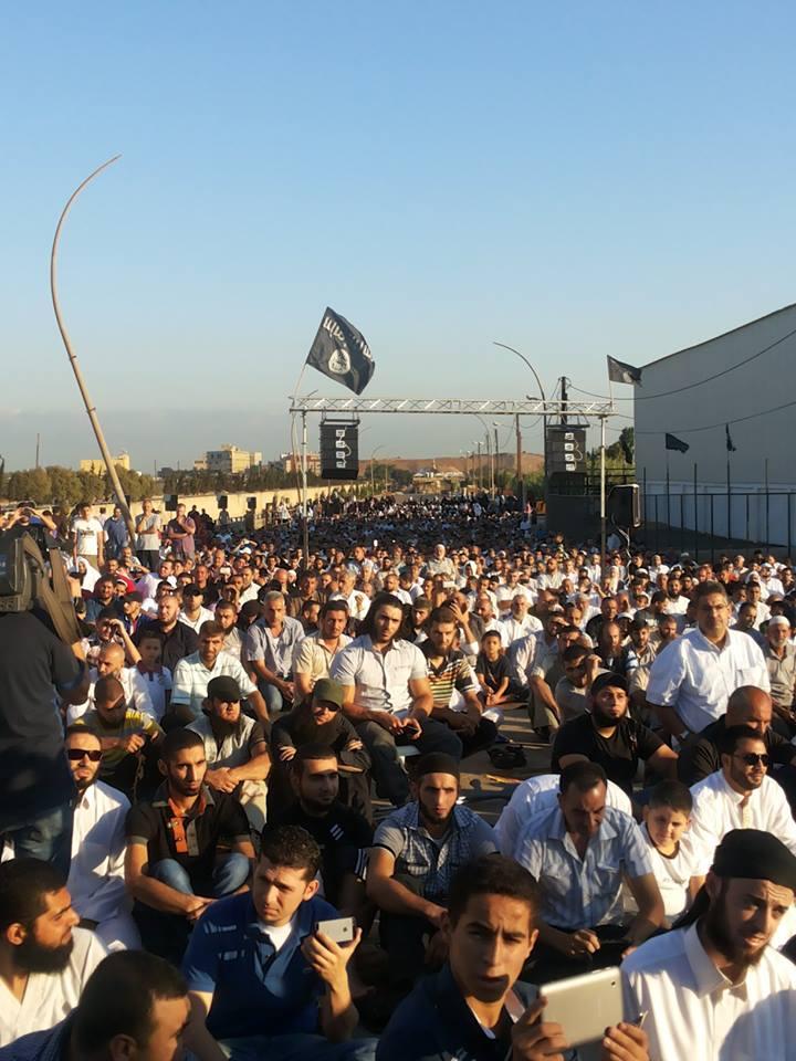 Below is another photo featuring young ISIS supporters in Tripoli after Eid prayers.