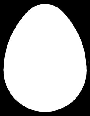 Here is an egg shape for you to decorate as brightly as you can.