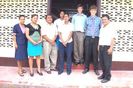 contacts with the schools in the Amerindian areas, a good will visit was carried