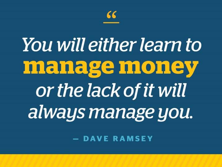 With Dave Ramsey s class Financial Peace University, you CAN take control of your money, get out of debt, and create a plan for your future.