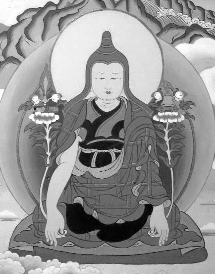 View, Meditation, Conduct, & Result REFLECTIONS FROM THE MONTH-LONG DZOGCHEN RETREAT Left: Longchenpa from the PSL Gonpa wall mural paintings This spring at Padma Samye Ling monastery and retreat