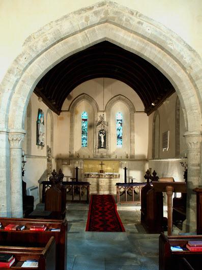 However, records appear to indicate that there was only one monk here and 3 permanent farm workers. The chancel was separated from the nave by the chancel arch and a rood screen.