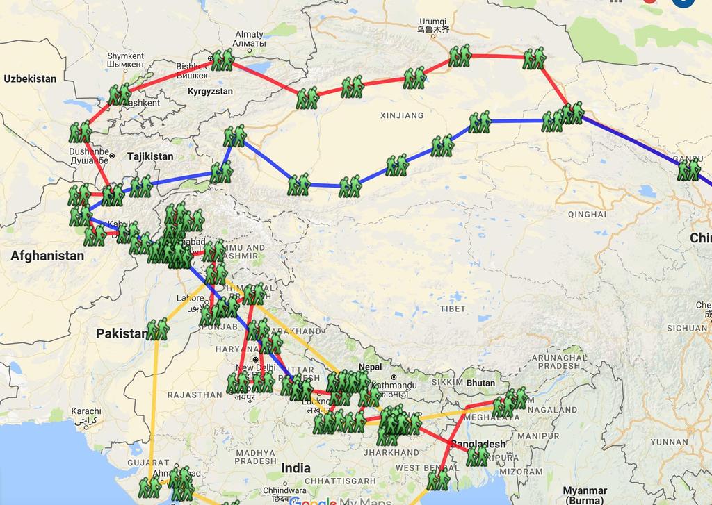 XuanZang Routes Published on Google Maps https://www.google.com/maps/d/viewer?