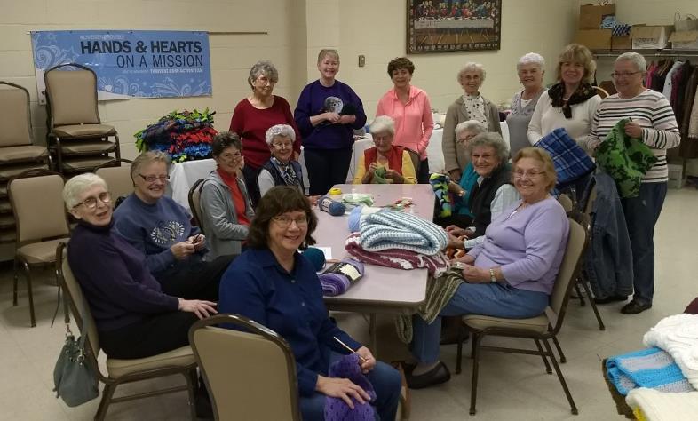 SOCIAL MINISTRY Ladies at Project Linus Workshop on October 27.