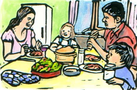 ) Households of Faith outside of Lent or Advent: o Teach homemaking! Offer parents a short workshop on the importance of sharing meals as a family.