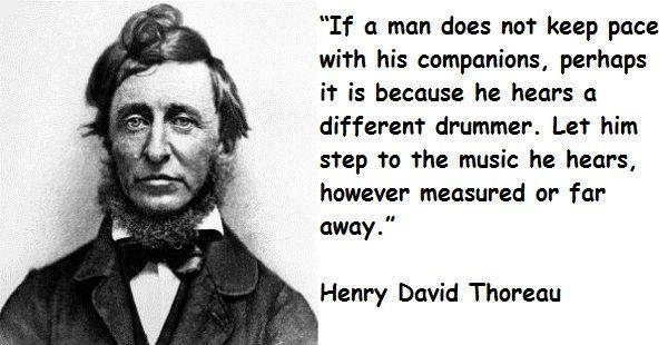 Emerson s friend, Henry David Thoreau, lived Emerson s Transcendentalist principles he believed in the importance of individualism and simplicity.