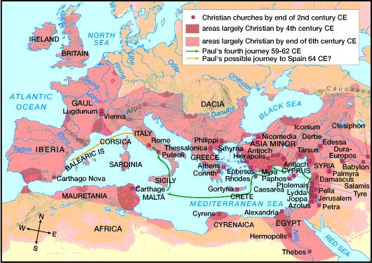 The Growing Christian Realm, 29-c. 500 C.E.
