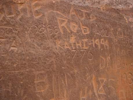 Dorde Woodruff UTAH'S EARLIEST EUROPEAN INSCRIPTIONS Rock Arters don t usually think about historic inscriptions by Europeans, but they re part of a continuum, just like Native American inscriptions