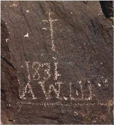 Woodruff: Utah's Earliest European Inscriptions northern variant of the Old Spanish Trail, which from then until 1853 or 1854 became very busy.