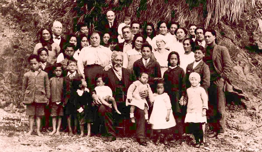 Branches of the LDS Church in Maori areas were formed around large extended families. Photo courtesy John W. Welch. reminded of similar tales of insults and resentments in their own past.