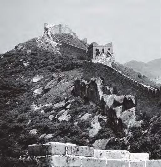 Elsewhere Somewhat before the time of the Mauryan empire, about 2400 years ago, emperors in China began building the Great Wall.