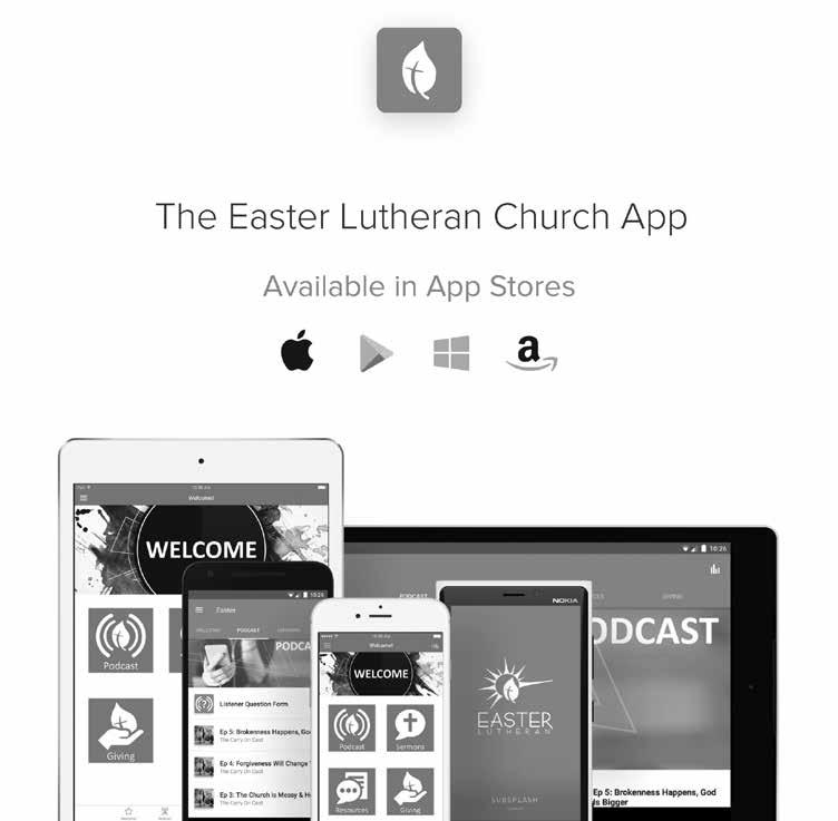 Weekly podcast, sermon recordings from both sites, and more! Did you pick up your Announcements? The Announcements tell you what s going on at Easter in the coming weeks.