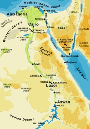 The Nile: Egypt s Geography and Society Built along the