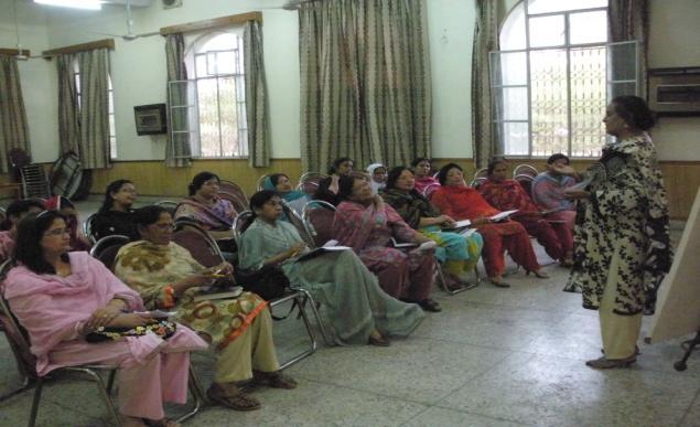 Reena Patrick, the Diocesan Women Coordinator gave her insight on the foundation of Women Fellowship according to the Biblical reference (Acts 16:12-13). The second session was led by Mrs. S. P. Asghar.