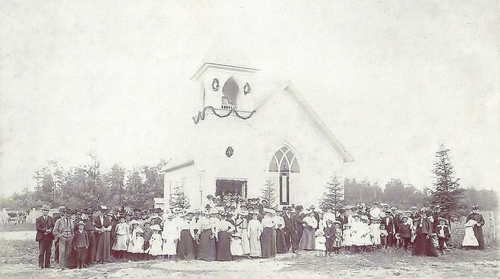 1903 Evangelical Lutheran Christ Church Congregation (photo complements of Carl Walters) Can you imagine the people today accomplishing that?