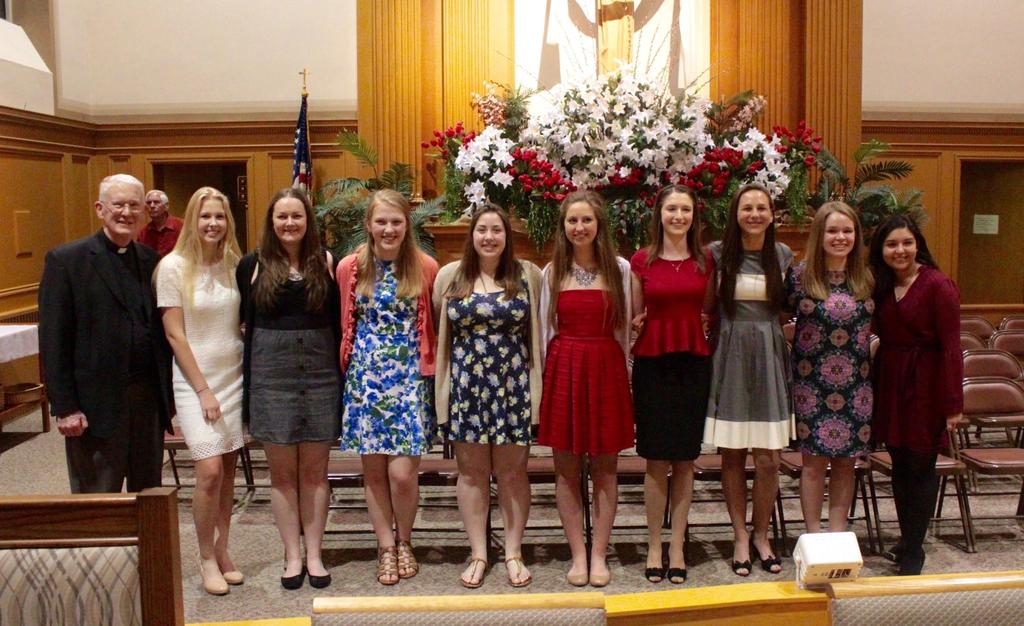 9 Confirmation Interviews Sunday, April 28, 2019 and Monday, April 29, 2019 in Parish Office Confirmation Rehearsal - Monday, May 20, 2019 6:30pm In the Bell Hall Confirmation Thursday, May 23, 2019