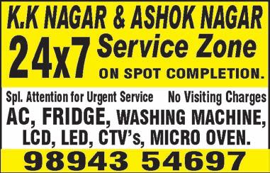 Parthasarathy, 32/3, Indira Colony 4th Street, Ashok Nagar (Ph: 4202 4484, 94448 34223).