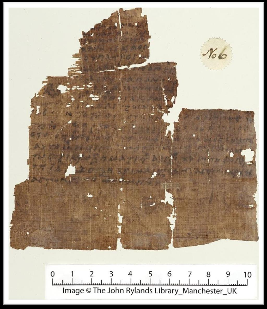 Nicene Creed Oldest extant manuscript of