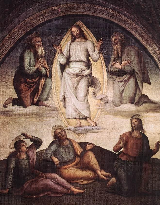 4th Luminous Mystery The Transfiguration and we pray for the fruit of the mystery spiritual courage 1.