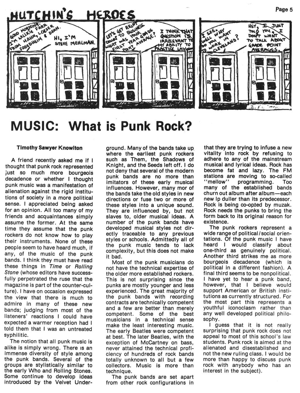 MUSIC: Wha is Punk Rock?