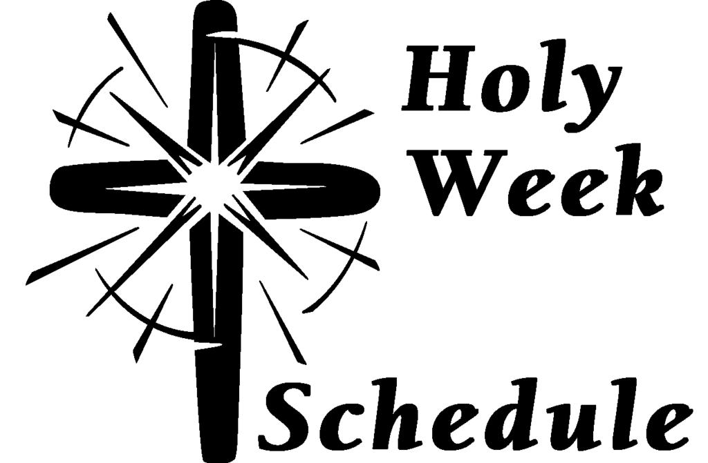 Tuesday of Holy Week 7:30AM Michael Bonville by Jean, Lynn & Amy March 27: Wednesday of Holy Week 7:30AM George & Ida Manny by George & Pauline Manny March 28: Holy Thursday Mass of the Lord s Supper