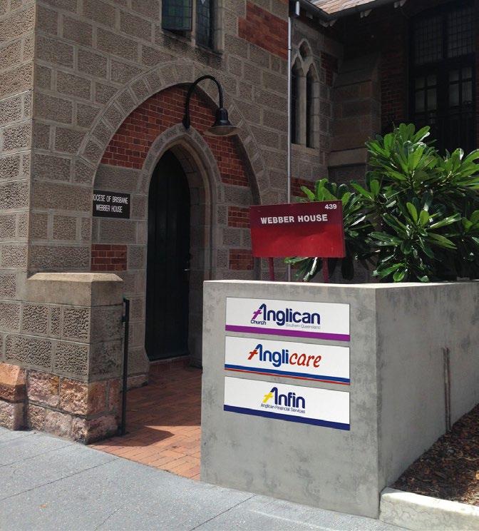 Anglican Church SQ property signage Sites housing multiple Anglican Church Southern Queensland departments and catering to multiple