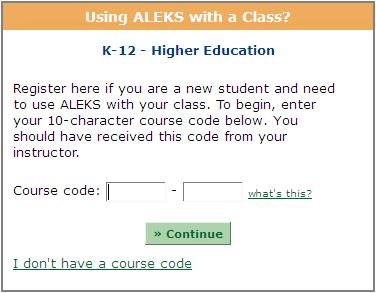 ! These assessments are your chance to place out of labs, so do your best!! ALeKS has very few multiple-choice questions, so be prepared to work out problems on paper.