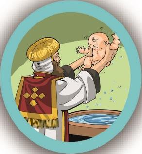 . 3- The Sacrament of Baptism: Abouna immerses the baby in water 3 times: the first time he says in the name of