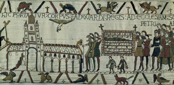 Bayeux Tapestry - The Bayeux Tapestry is a wall hanging that depicts the events of the