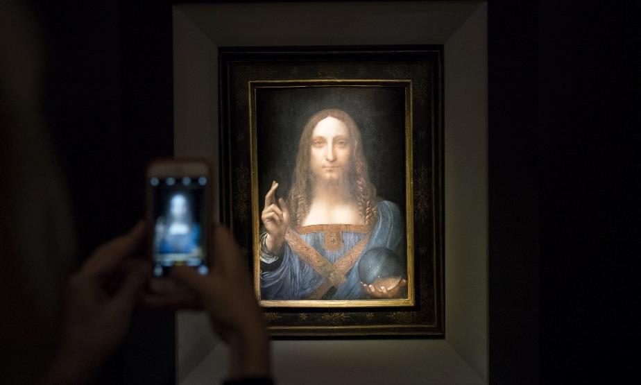 Figure 2. Salvator Mundi by Leonardo da Vinci glorifying Jesus Christ was purchased for $450 million by Abu Dhabi Ministry of Culture and Tourism for display at the Abu Dhabi Louvre Museum.