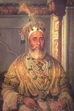 Bahadur Shah Zafar The name of the Mughal King was removed from the