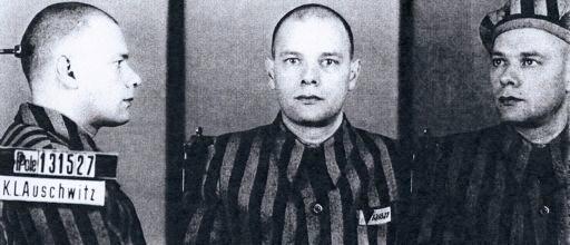 Pictures of Dr. Tadeusz Orzeszko from the Auschwitz Museum taken upon his arrival.