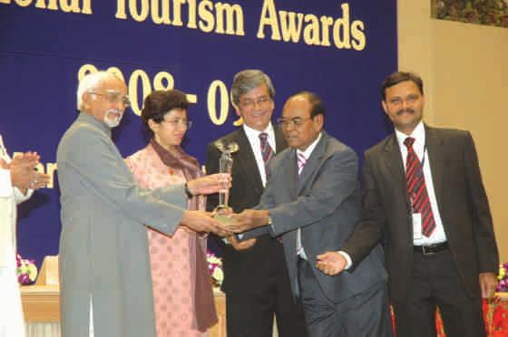 Our company received National Tourism Award on 3-3-2010 at Vigyan Bhavan, New Delhi as the "Best Domestic Tour Operator" securing the FIRST position from Ministry of Tourism, Govt.