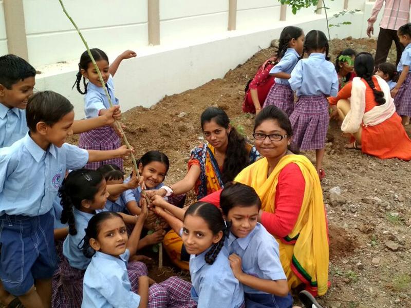 On 10 October 2017, Tirthankar Mahavir Vidya Mandir Palitana, organized tree planting in the school grounds.