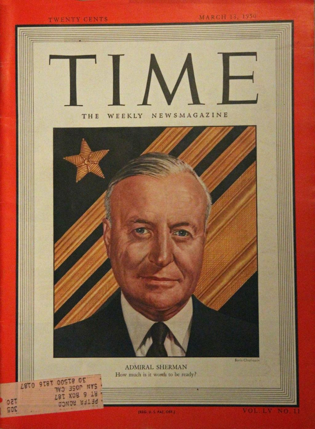 The cover of TIME magazine for March 13, 1950