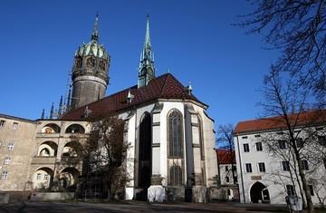 by faith alone through God's grace. Why did Luther detest the selling of indulgences? 3. Castle Church in Wittenberg.