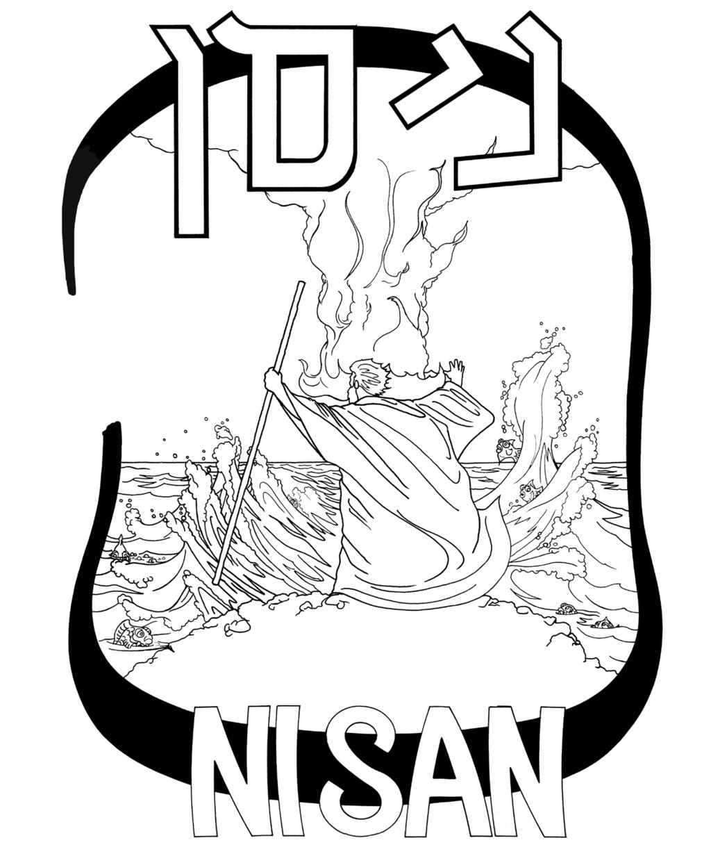 Biblical Activities for Children (Ages 2 6) Rosh Chodesh: Nisan Color this page and submit it to www.ffoz.