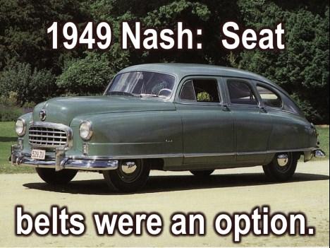 What was the first car to have a seatbelt?