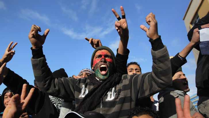 demanding change Libyan protesters seek to topple dictator Muammar Qadhafi in February. Stratfor believes the U.S. and Israel will have to reshape their strategy. Stratfor also mentioned Europe.