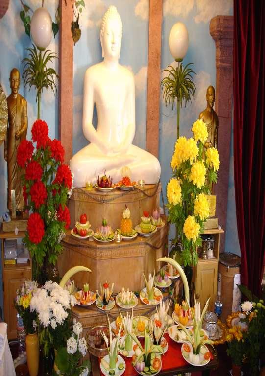Puja For Buddhist Monks this takes place in a