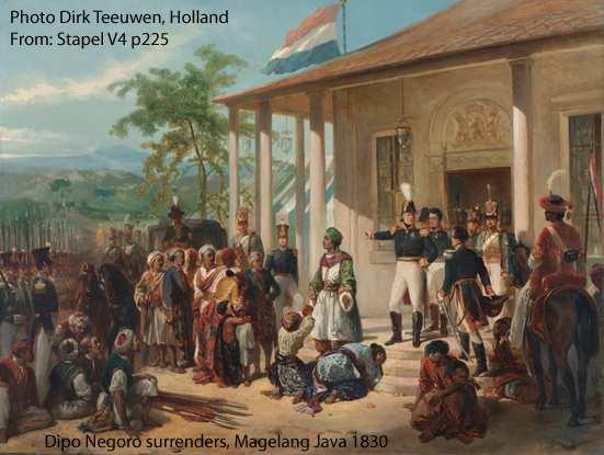 2. Prince Dipo Negoro surrenders to the Dutch General Baron Hendrik de
