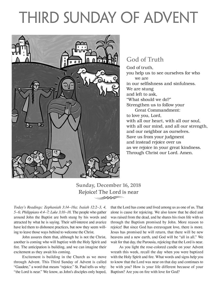 2018 Liturgy Training Publications. 800-933-1800. Written by Barbara Matera.