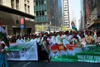 Banner at the World s Largest Independence Day Parade at New York s