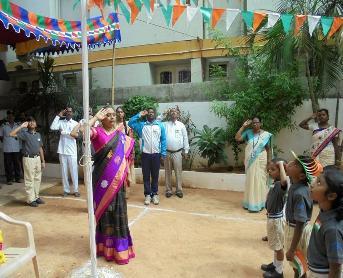 Independence Day Celebration The Independence Day was celebrated in Spring Board Academy, Puttur with great enthusiasm. Mrs P.
