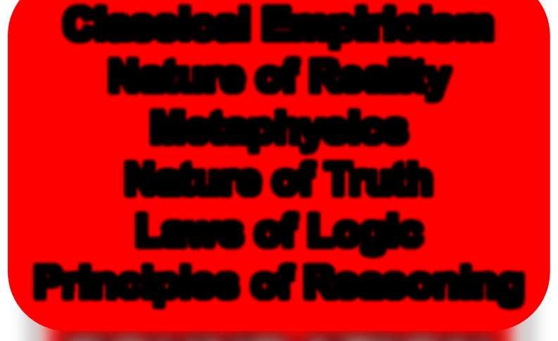 Nature of Reality Metaphysics Nature of Truth Laws