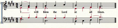 Psalm 34 1-2, 3-4, 5-6, 7-8b I will bless the Lord at all times; his praise shall continually be in my mouth. My soul makes its boast in the Lord; let the humble hear and be glad.