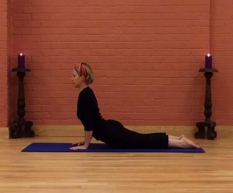 Relaxed head and neck Draw shoulders back and down, as chest lifts and ribs move slowly up and forward.